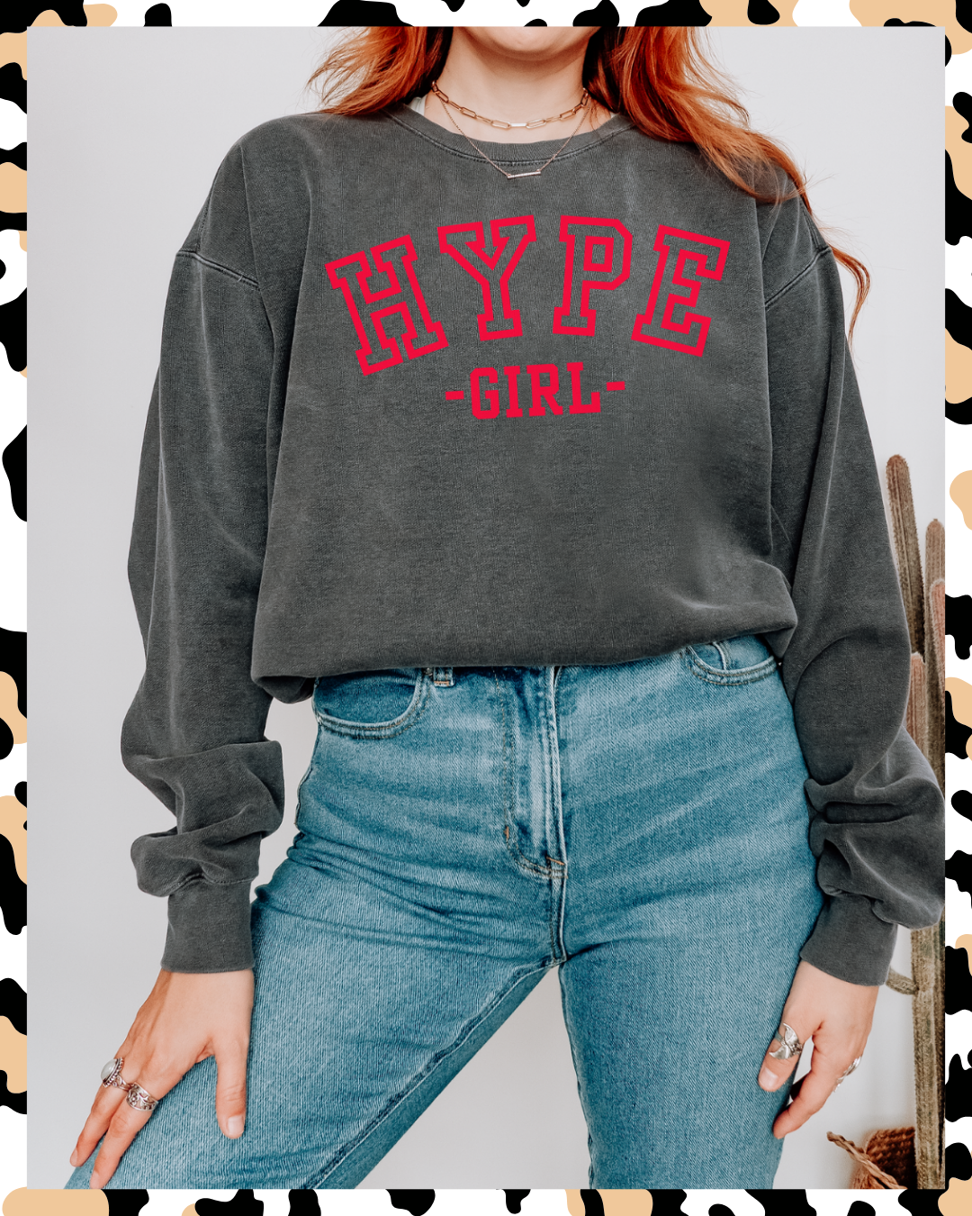 Varsity Hype Girl Crewneck