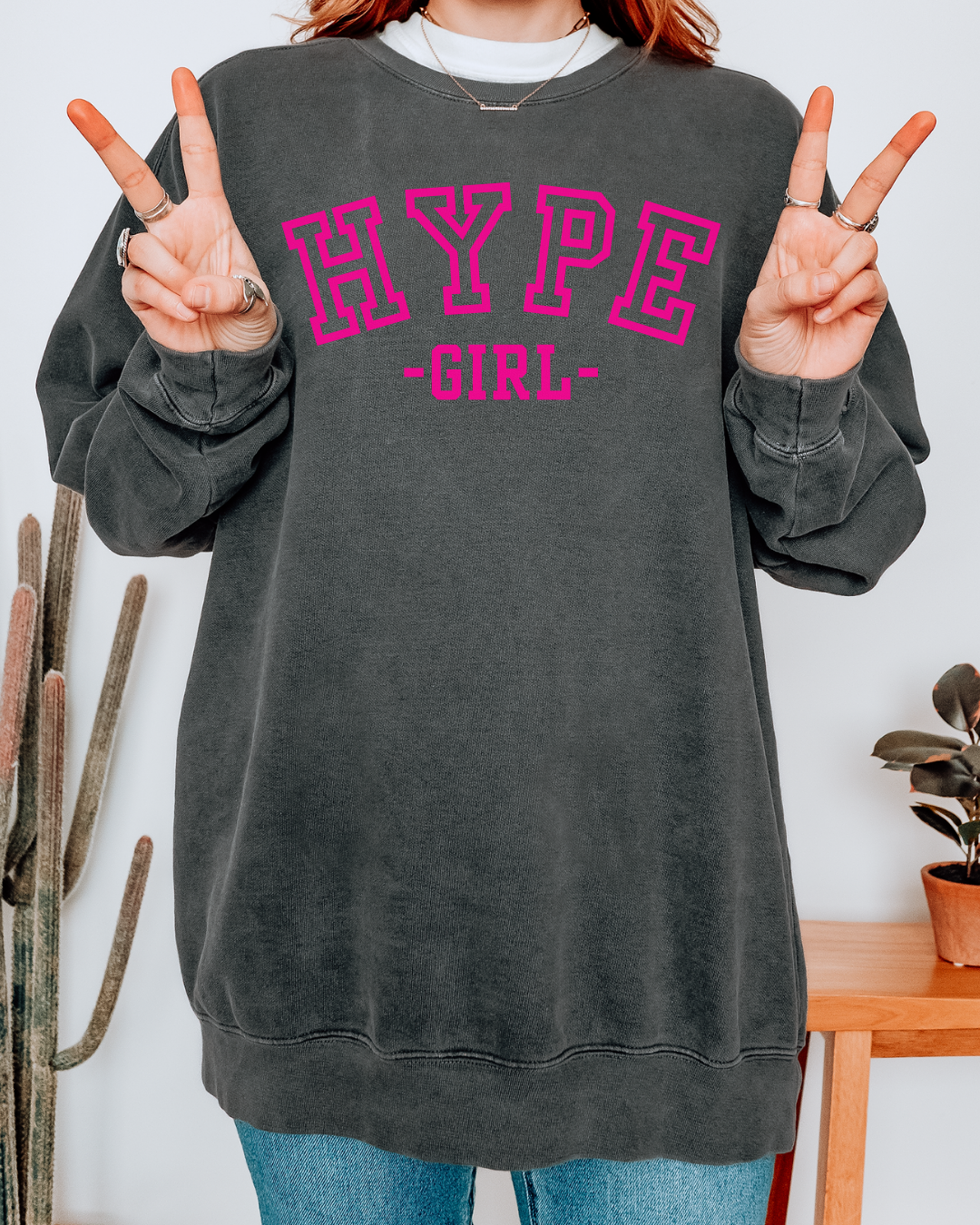 Varsity Hype Girl Crewneck