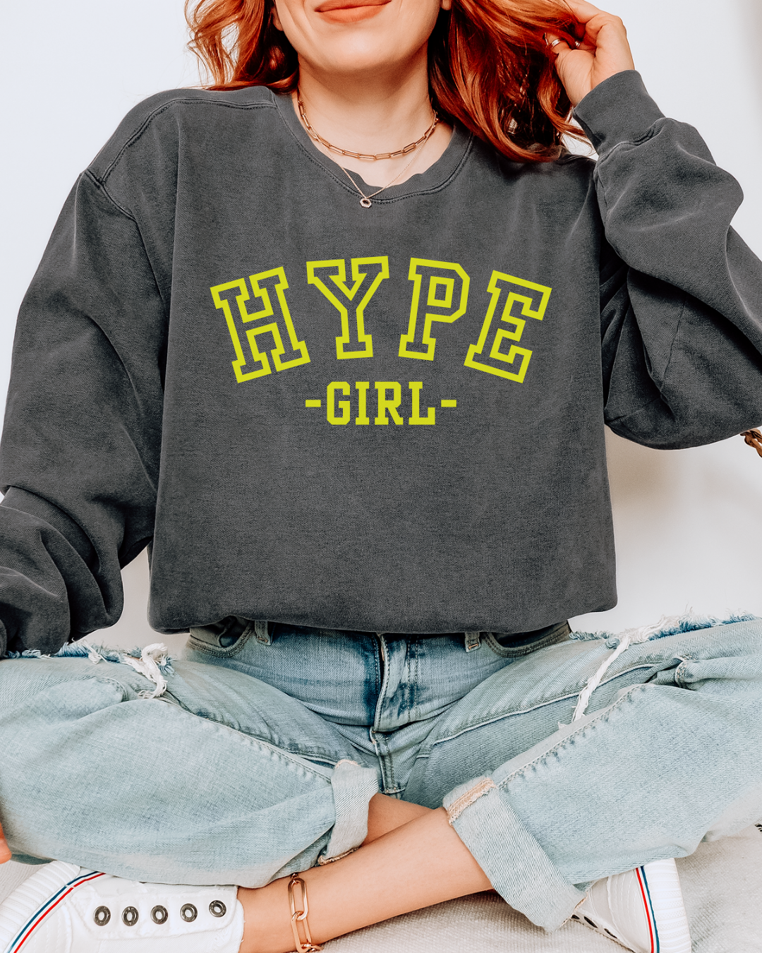 Varsity Hype Girl Crewneck