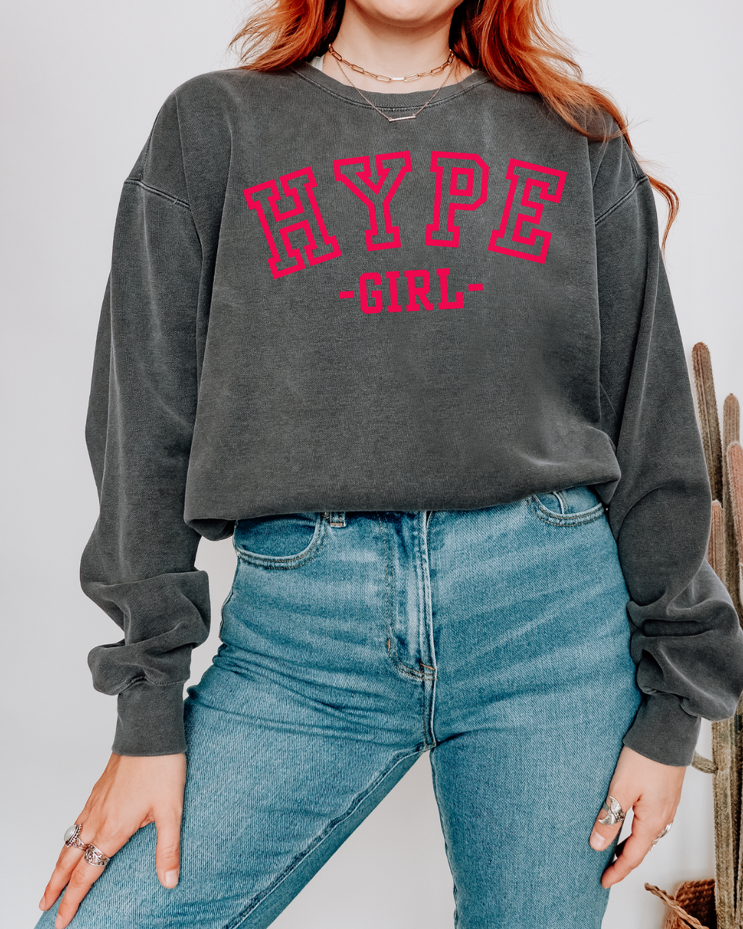 Varsity Hype Girl Crewneck
