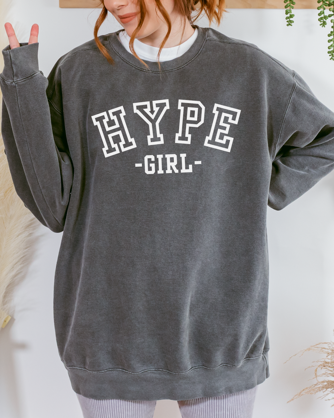 Varsity Hype Girl Crewneck