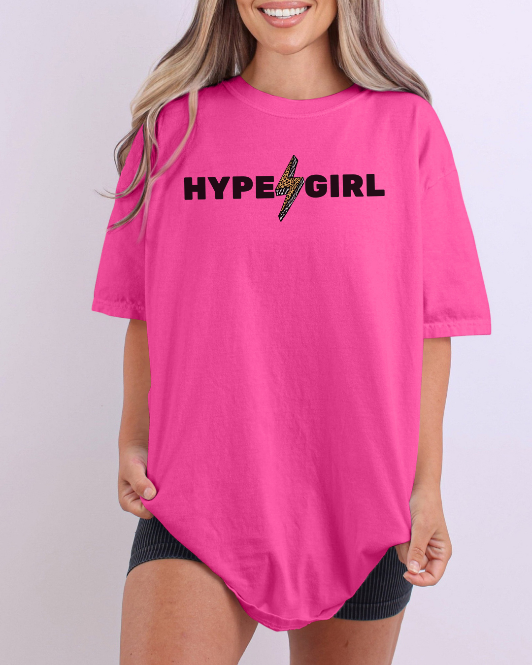 Neon Hype Girl Bolt Tee