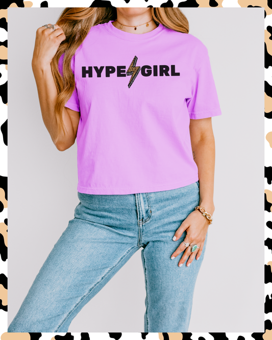 Crop Neon Hype Gril Bolt Shirt