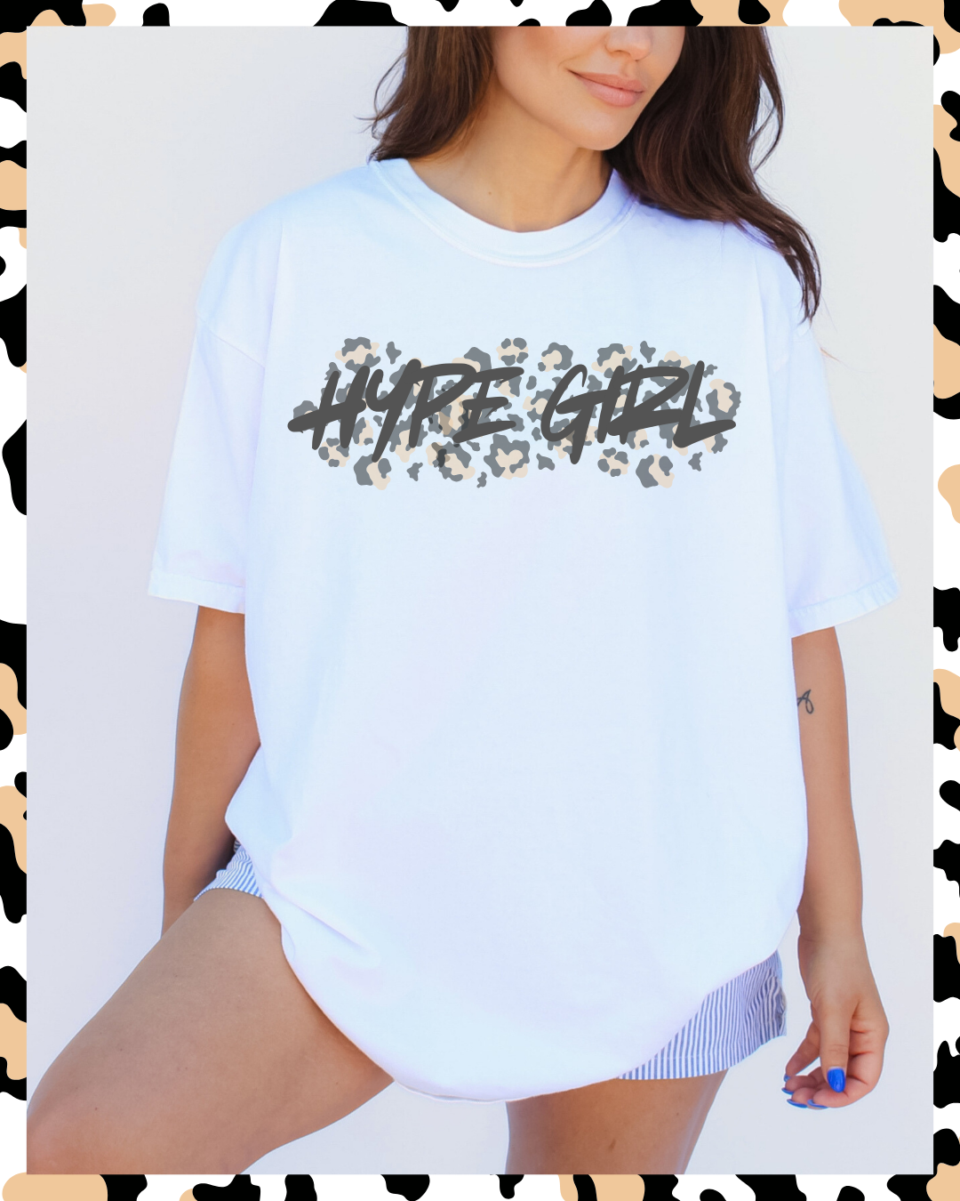 Leopard Print Hype Girl Tee