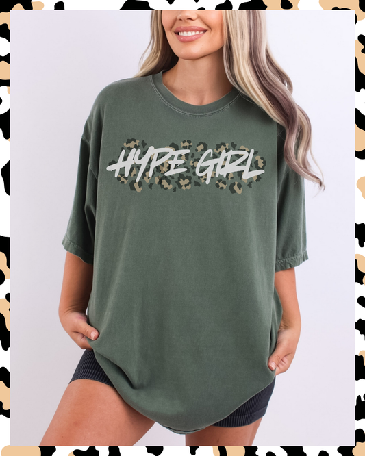 Leopard Print Hype Girl Tee