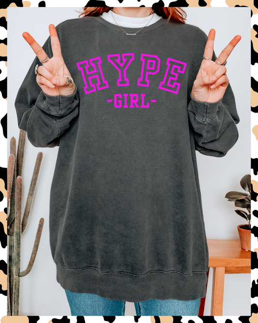 Varsity Hype Girl Crewneck
