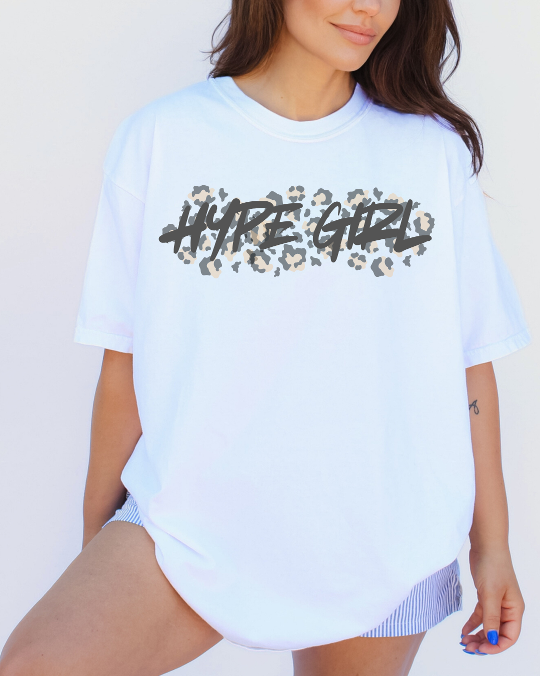 Leopard Print Hype Girl Tee