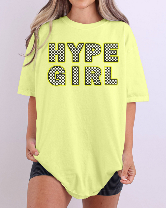 Neon Check Hype Girl Tee