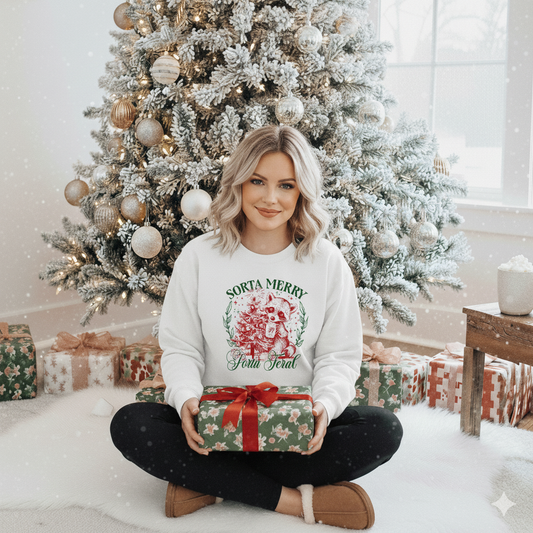 Sorta Merry Sorta Feral Crewneck